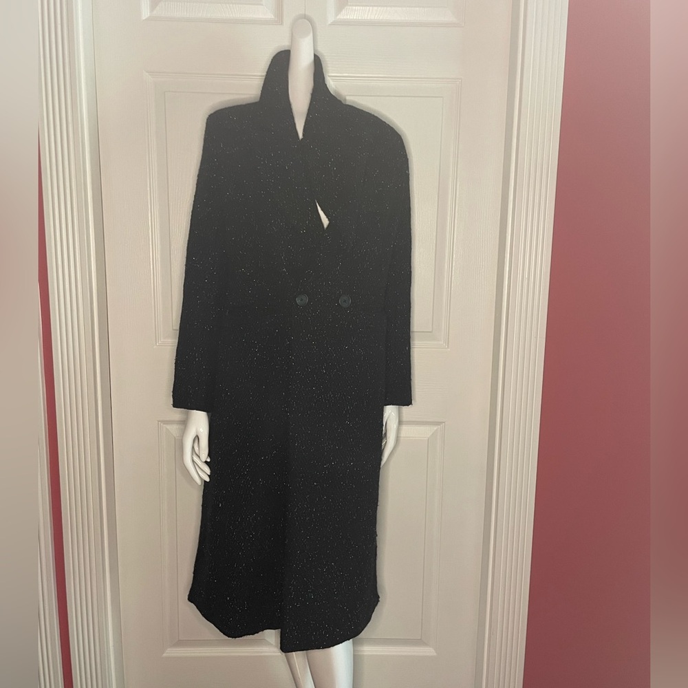 House of Harlow 1960 Black Tweed Pea Coat- NWT